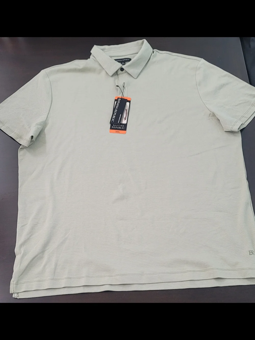 Banana Republic Light Sage Men's Polo - Luxe Touch